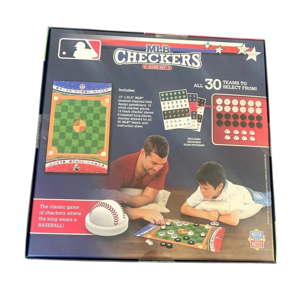 NIB MasterPieces Officially licensed MLB League-MLB Checkers Board Game